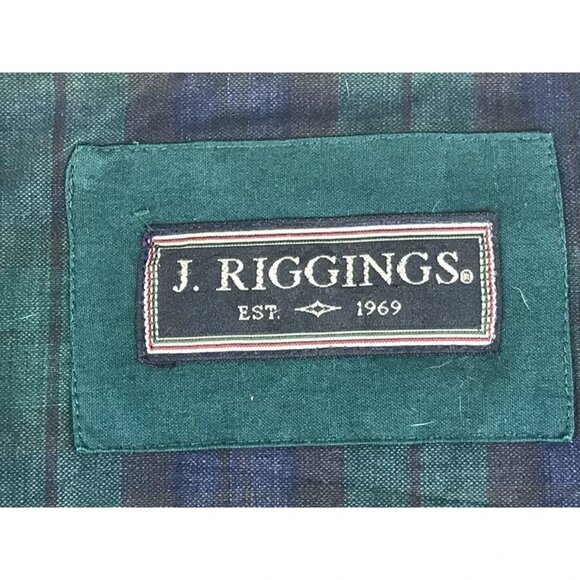 J. Riggings Mens Green Elastic Waist‎ Pockets Full Zip Bomber Jacket Size L - Picture 7 of 10